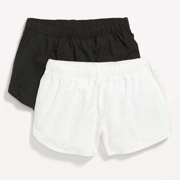 NWT OLD NAVY Mid-Rise StretchTech Dolphin-Hem Performance Run Shorts - Picture 1 of 3